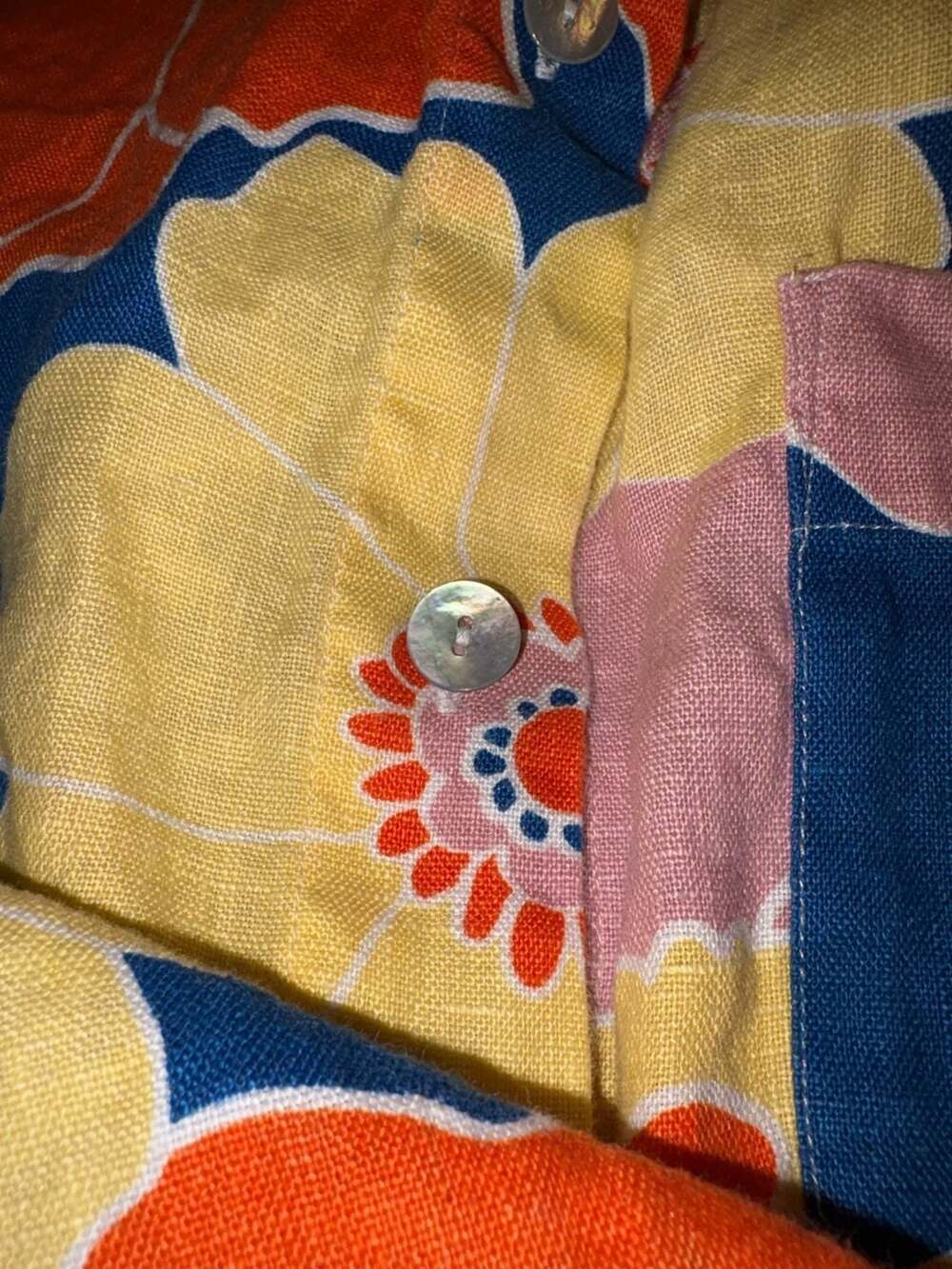 Weekend Only Sale Rails Floral Linen Button Down Shirt Size XL - Picture 6 of 11